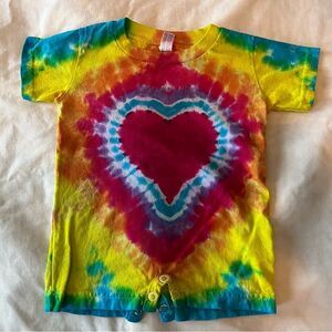 Tie dye Infant Short Sleeve Bodysuit 12 Mo.